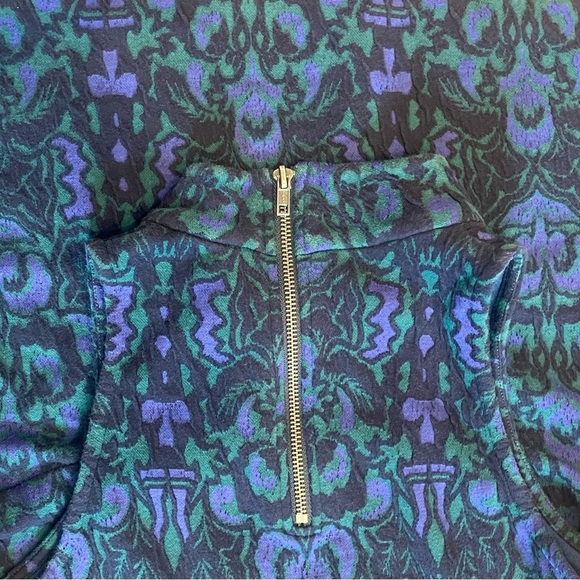 FREE PEOPLE Amelia Blue Combo Print Knit Mini Dress Size S - Picture 3 of 6